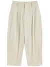 Lemaire Pleated Palazzo Pants In Neutrals