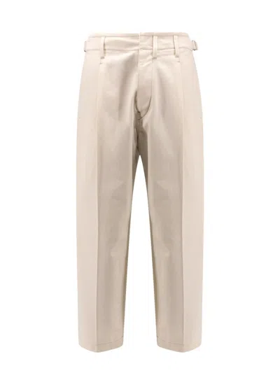 Lemaire Pleated Carrot Pants Trouser In White