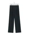 Lemaire Pleated Straight Trousers In Black