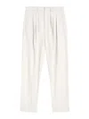Lemaire Pleated Tailored Pants In White