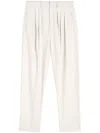 Lemaire Pleated Tailored Pants In 白色
