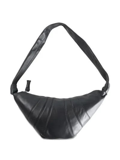 Lemaire Pleated Tote Bag In Black
