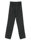 Lemaire Pleated Trousers In Black