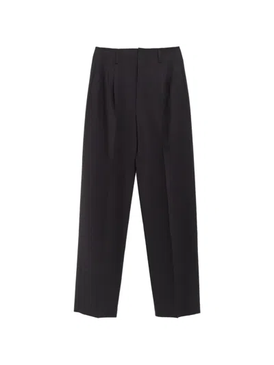 Lemaire Pleated Trousers In Black