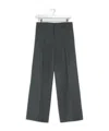 Lemaire Pleated Twill Trousers In Gray