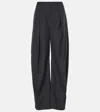 Lemaire Curved-leg Tailored Trousers In Black