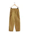 Lemaire High-waist Wide-leg Trousers In Green