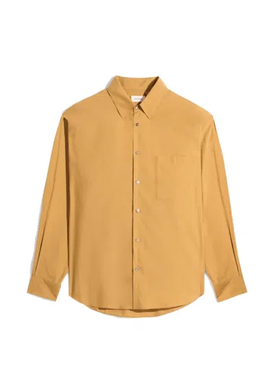 Lemaire Pocket Regular Shirt In Brown