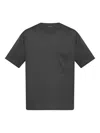 Lemaire Relaxed Fit Cotton-silk Blend T-shirt In Gray