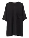 Lemaire Pocket Short-sleeve Top In Black