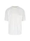 Lemaire Patch-pocket Jersey T-shirt In White