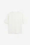 Lemaire Cotton T-shirt With Loose Fit And Round Neck In White