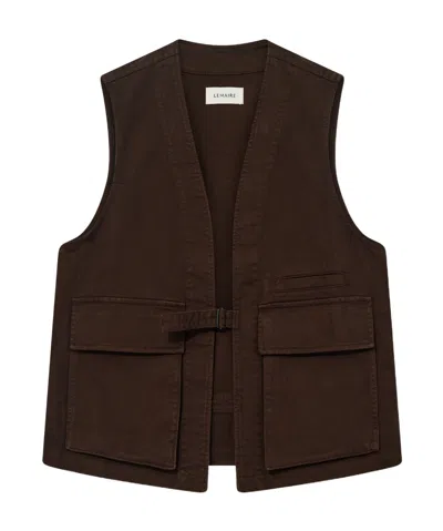 Lemaire Pocket Vest In Black