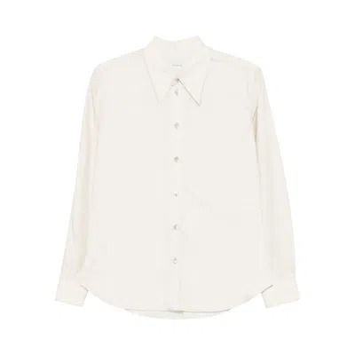 Pre-owned Lemaire Pointed Collar Shirt 'light Cream' | Women's Size 36 In White