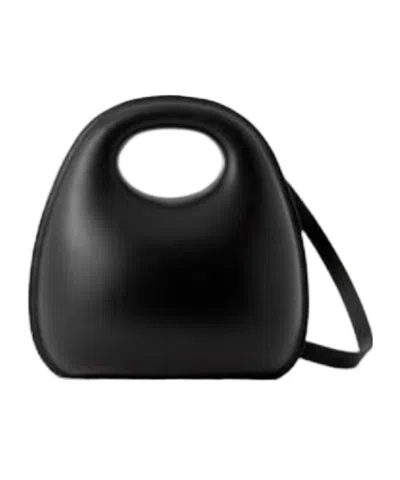 Lemaire Polished-finish Tote Bag In Black