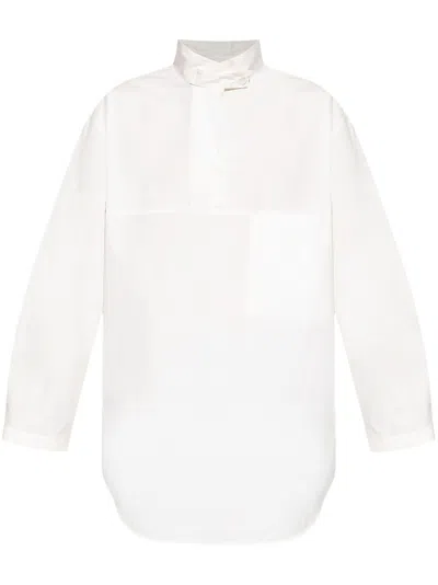 Lemaire Poplin Shirt In White