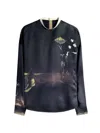 Lemaire Printed Blouse In Black