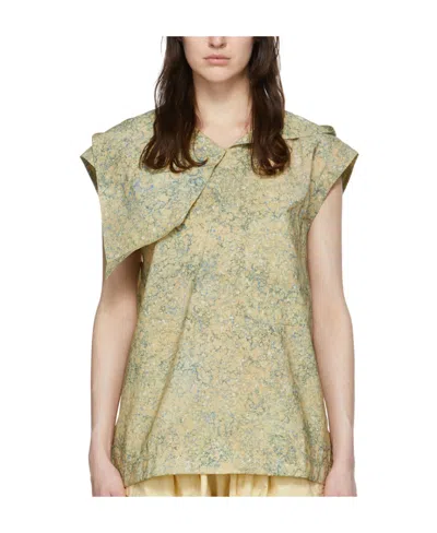 Lemaire Printed Blouse In Nude