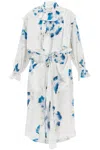 Lemaire Spolverino Stampato Con Mantella In Chalk Blue (white)