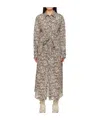 Lemaire Printed Lapel Dress In Multicolor