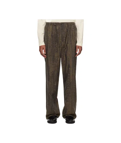 Lemaire Printed Pajamas In Brown