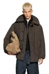 Lemaire Puffer Blouson In Brown