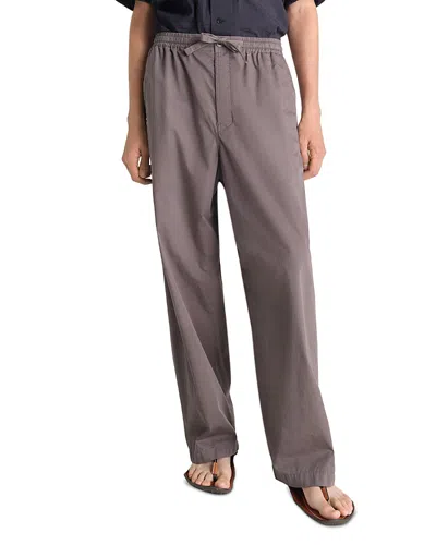 Lemaire Pyjama Pants In Light Cotton Twill In Brown