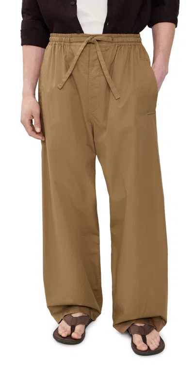 Lemaire Pyjama Pants Cappuccino In Brown