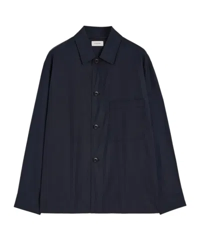 Lemaire 'collared Front Pockets Workwear Jacket' In Black