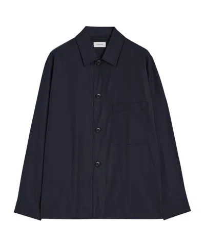 Lemaire 'collared Front Pockets Workwear Jacket' In Black