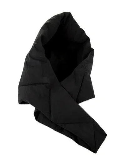 Pre-owned Lemaire Quilted Hooded Balaclava In Black