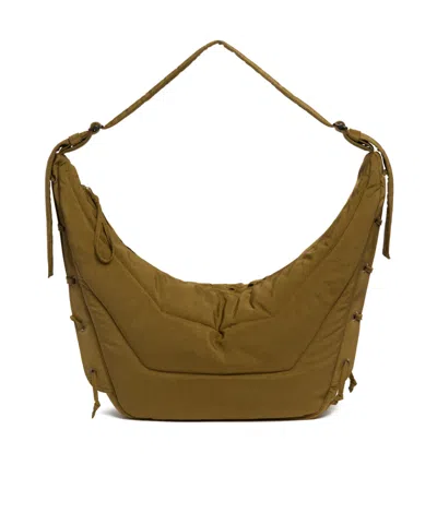 Lemaire Quilted Shoulder Bag In Brown