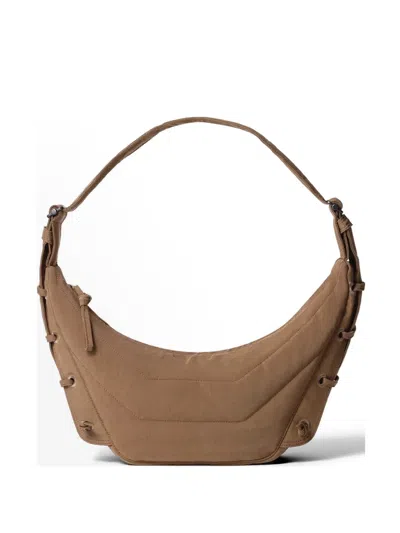 Lemaire Quilted Shoulder Bag In Brown