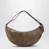 Lemaire Quiver Pick Bag In Light Brown Suede In Gray