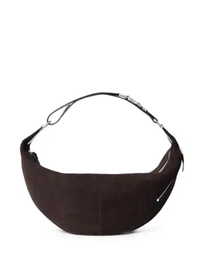 Lemaire Quiver Clip Bag In Brown