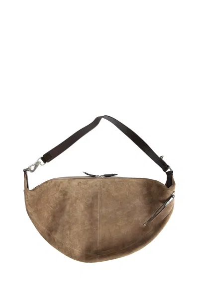 Lemaire Quiver Clip Bag In Brown