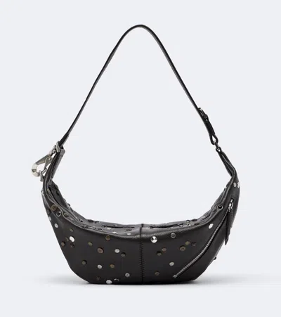 Lemaire Quiver Clip Mini Leather Shoulder Bag In Brown