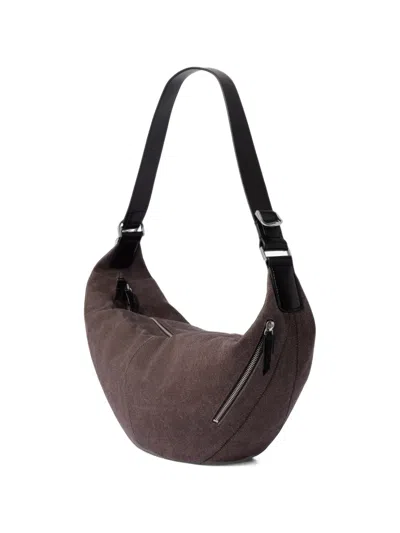 Lemaire Quiver Clip Shoulder Bag In Brown