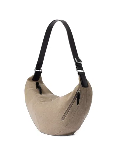 Lemaire Quiver Clip Shoulder Bag In Neutral