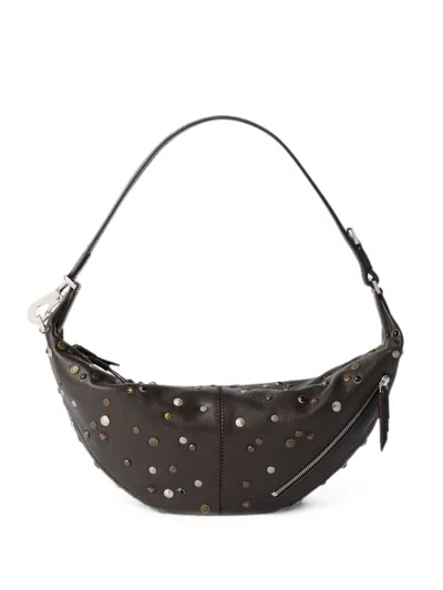 Lemaire Quiver Mini Leather Shoulder Bag In Brown