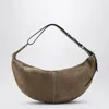 Lemaire Quiver Pick Bag In Light Brown Suede In Gray