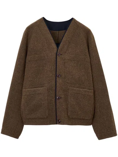 Lemaire Raglan Liner Jacket In Brown