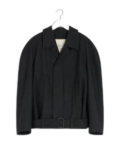 LEMAIRE RAGLAN-SLEEVE BELTED JACKET
