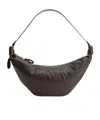 Lemaire Rail Belt Large Croissant Bag In Brown