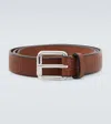 Lemaire Rail Leather Belt In Brown