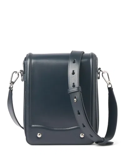 Lemaire Ransel Leather Crossbody Bag In Blue