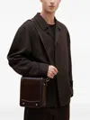 Lemaire Ransel Leather Satchel Bag In Brown