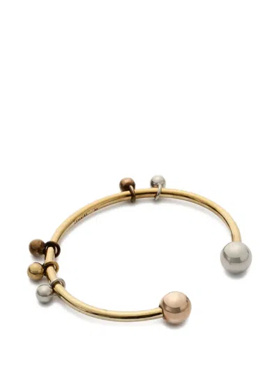 Lemaire Rattle Spheres-details Bracelet In Gold