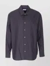 Lemaire Regular Fit Button-down Shirt Front Pocket In Blue