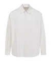 Lemaire Regular Shirt With Long Sleeves And Pointed Collar In White